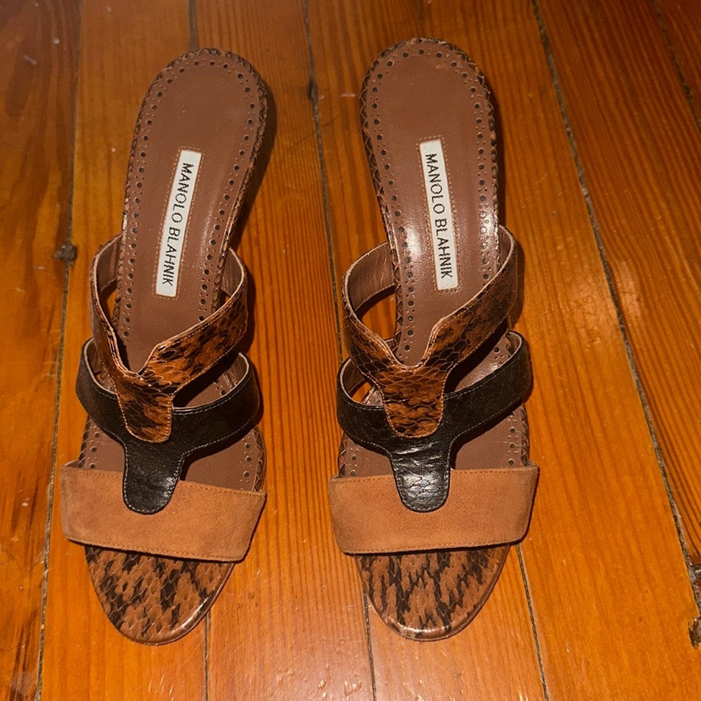Vintage Manolo Blahnik sandal heels